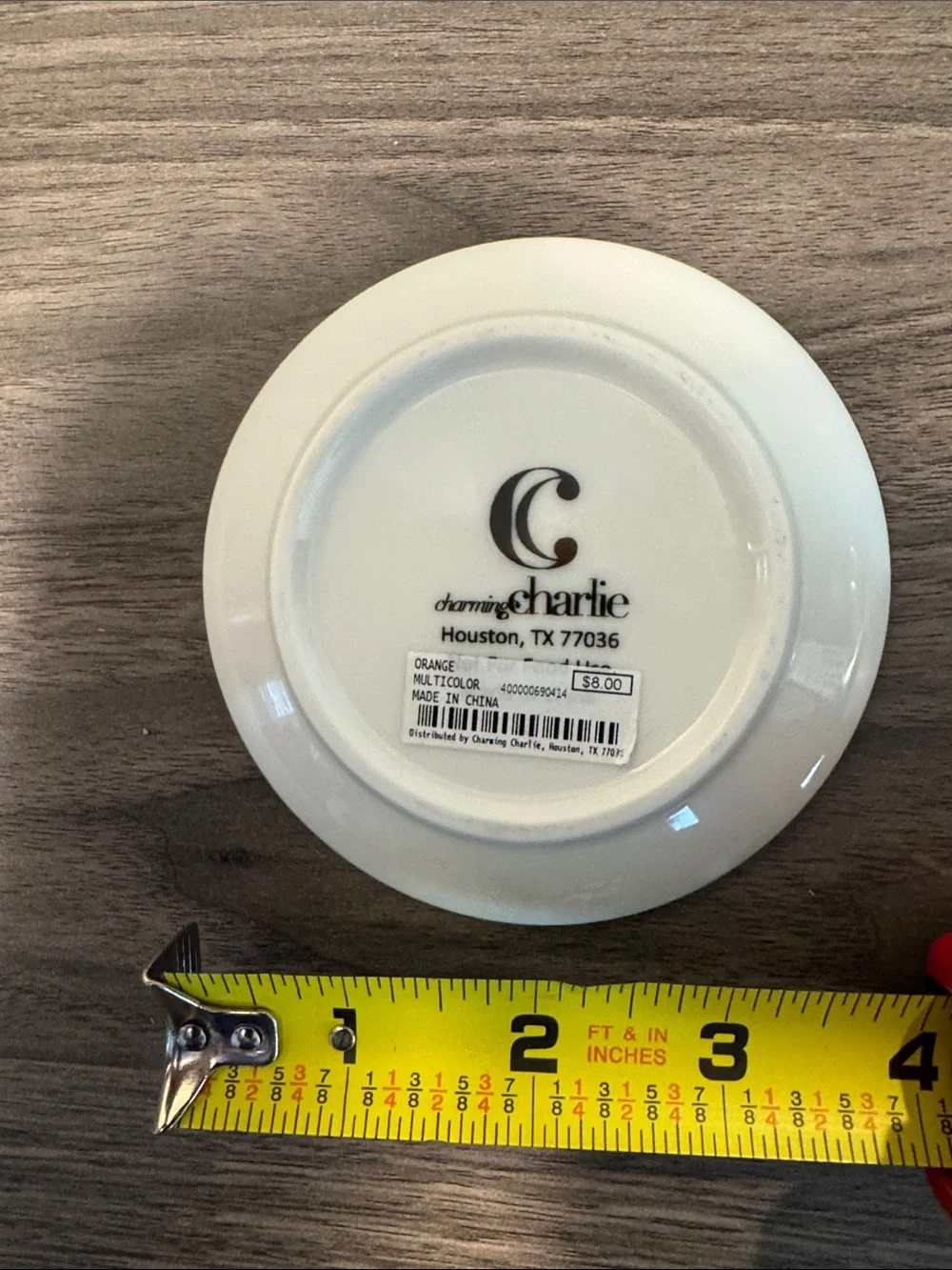 Floral Charming Charlie  'Choose to Be Grateful' Decorative 4” Ceramic Dish